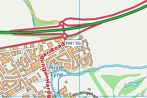 EH41 3QJ map - OS VectorMap District (Ordnance Survey)