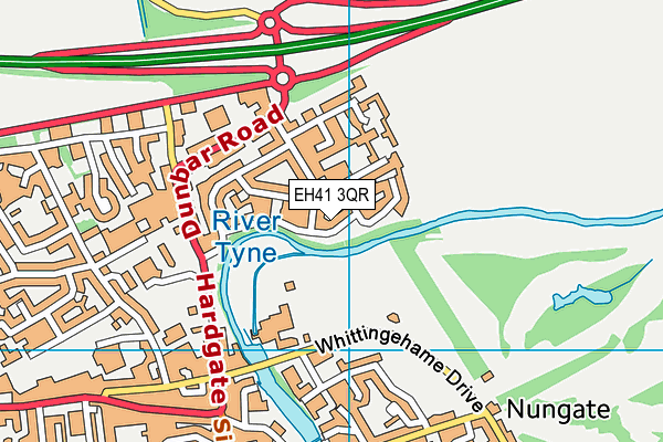 EH41 3QR map - OS VectorMap District (Ordnance Survey)