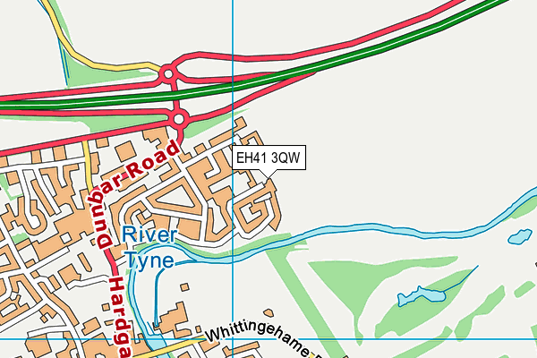 EH41 3QW map - OS VectorMap District (Ordnance Survey)