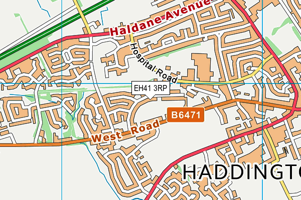 EH41 3RP map - OS VectorMap District (Ordnance Survey)