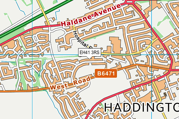 EH41 3RS map - OS VectorMap District (Ordnance Survey)