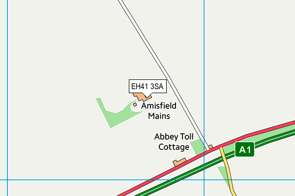 EH41 3SA map - OS VectorMap District (Ordnance Survey)