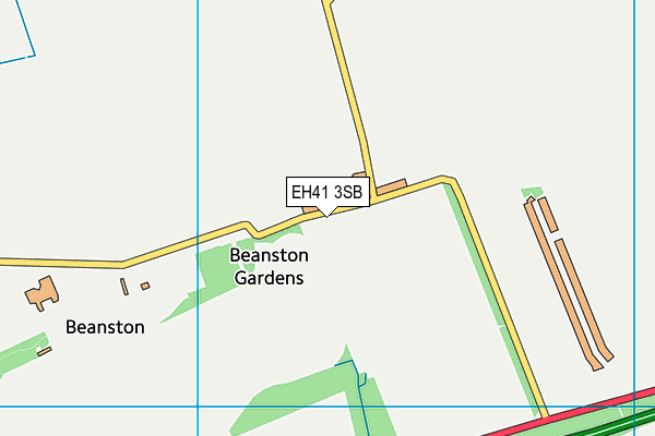 EH41 3SB map - OS VectorMap District (Ordnance Survey)