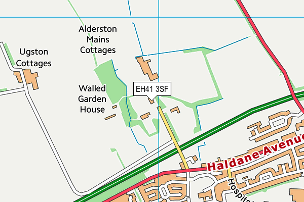 EH41 3SF map - OS VectorMap District (Ordnance Survey)