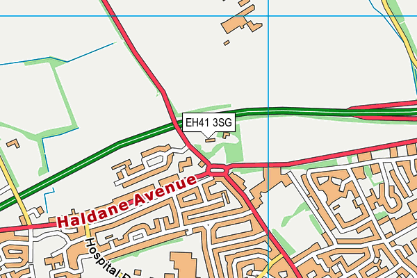 EH41 3SG map - OS VectorMap District (Ordnance Survey)