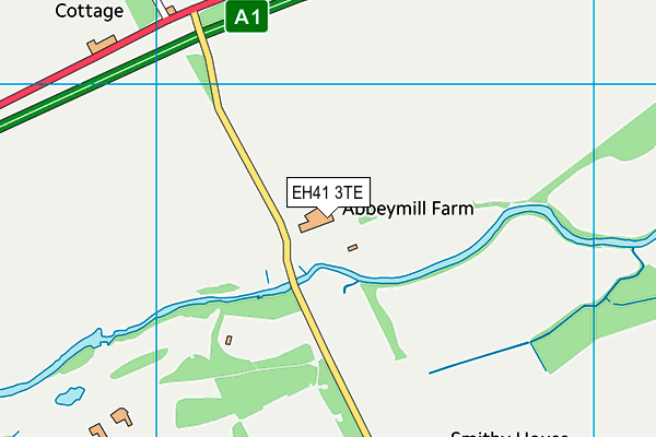 EH41 3TE map - OS VectorMap District (Ordnance Survey)