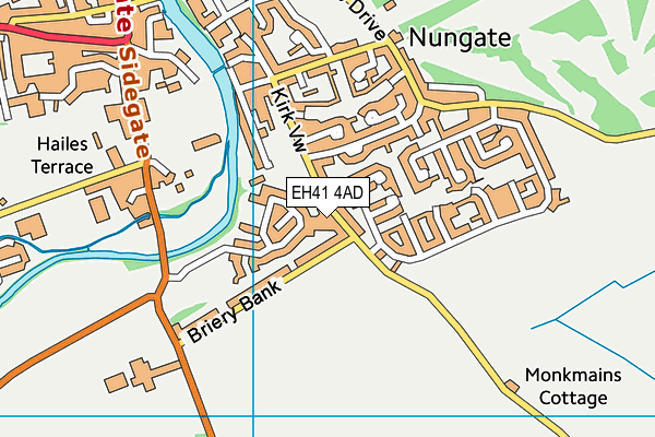 EH41 4AD map - OS VectorMap District (Ordnance Survey)