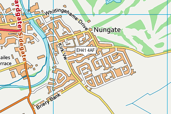 EH41 4AF map - OS VectorMap District (Ordnance Survey)