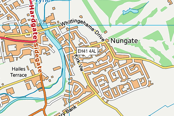 EH41 4AL map - OS VectorMap District (Ordnance Survey)
