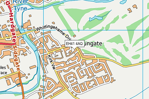 EH41 4AQ map - OS VectorMap District (Ordnance Survey)