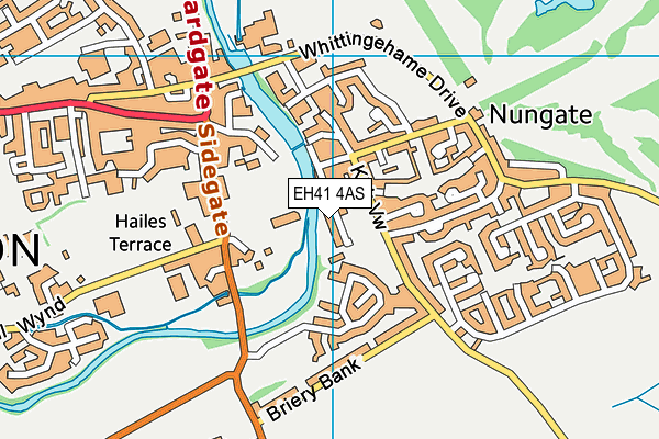 EH41 4AS map - OS VectorMap District (Ordnance Survey)