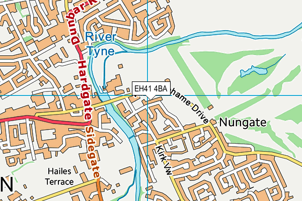 EH41 4BA map - OS VectorMap District (Ordnance Survey)
