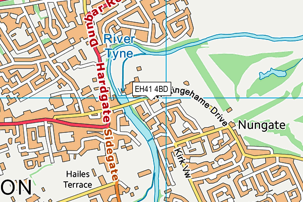 EH41 4BD map - OS VectorMap District (Ordnance Survey)