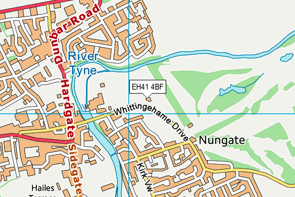 EH41 4BF map - OS VectorMap District (Ordnance Survey)