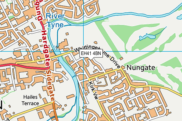 EH41 4BN map - OS VectorMap District (Ordnance Survey)
