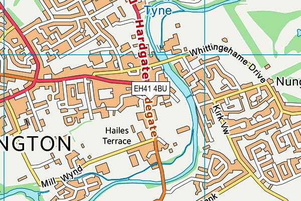 EH41 4BU map - OS VectorMap District (Ordnance Survey)