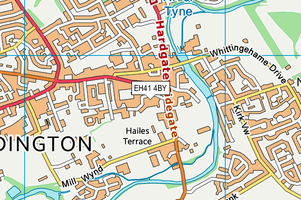 EH41 4BY map - OS VectorMap District (Ordnance Survey)