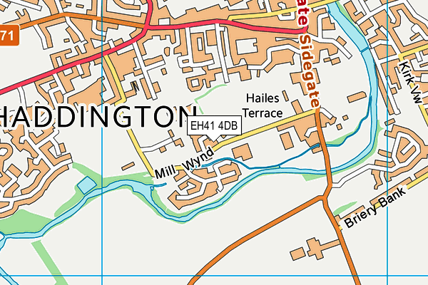 EH41 4DB map - OS VectorMap District (Ordnance Survey)