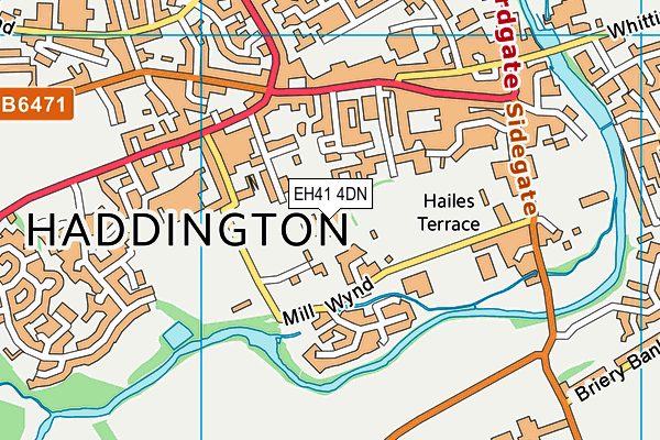 EH41 4DN map - OS VectorMap District (Ordnance Survey)