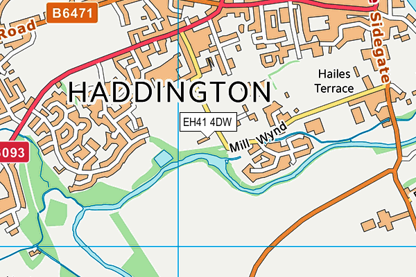EH41 4DW map - OS VectorMap District (Ordnance Survey)