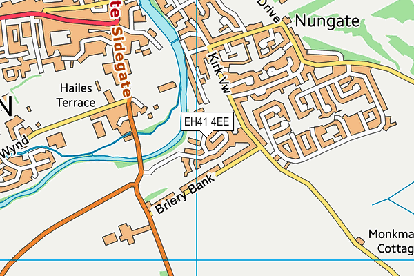EH41 4EE map - OS VectorMap District (Ordnance Survey)