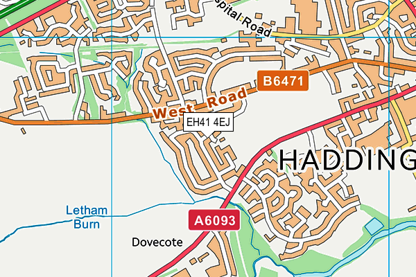 EH41 4EJ map - OS VectorMap District (Ordnance Survey)