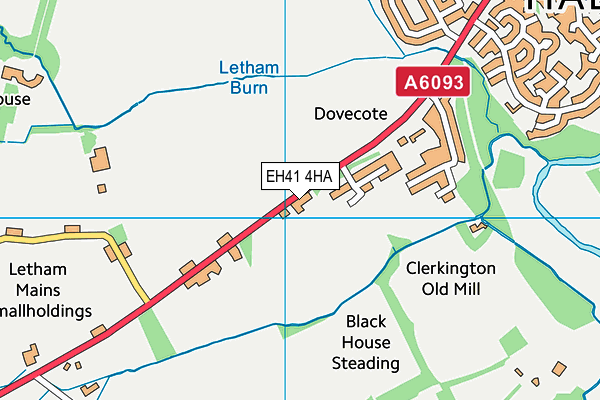 EH41 4HA map - OS VectorMap District (Ordnance Survey)