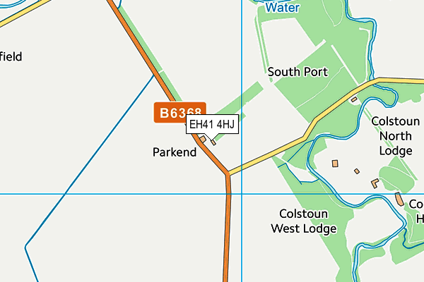 EH41 4HJ map - OS VectorMap District (Ordnance Survey)