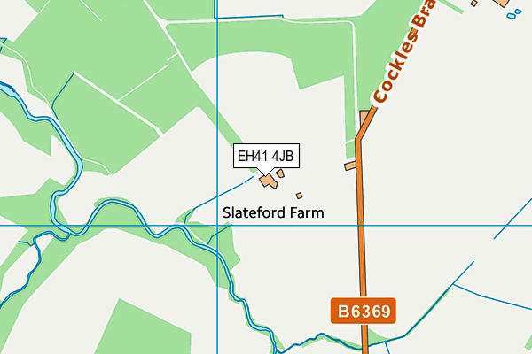 EH41 4JB map - OS VectorMap District (Ordnance Survey)