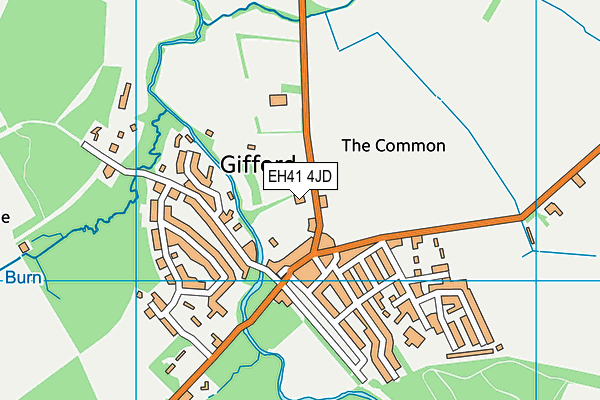 EH41 4JD map - OS VectorMap District (Ordnance Survey)