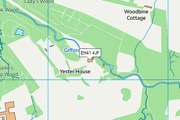 EH41 4JF map - OS VectorMap District (Ordnance Survey)