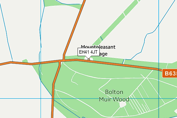 EH41 4JT map - OS VectorMap District (Ordnance Survey)