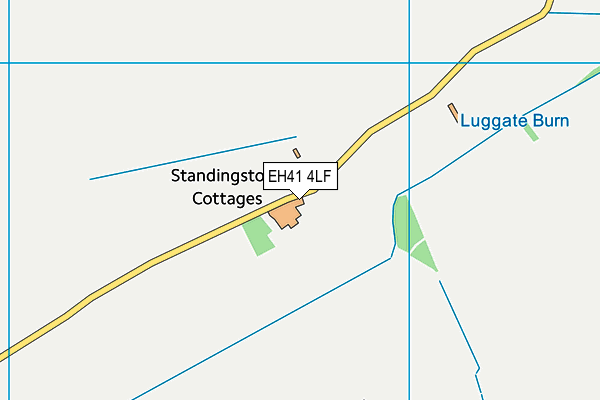 EH41 4LF map - OS VectorMap District (Ordnance Survey)