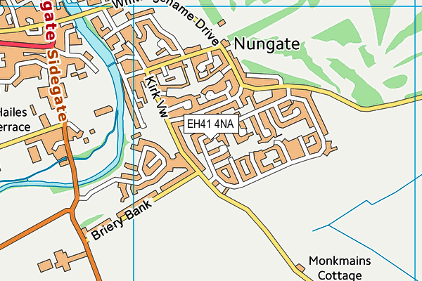 EH41 4NA map - OS VectorMap District (Ordnance Survey)
