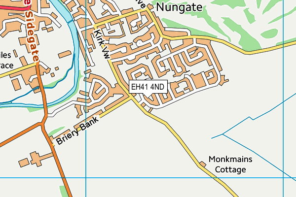 EH41 4ND map - OS VectorMap District (Ordnance Survey)