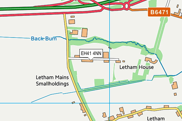 EH41 4NN map - OS VectorMap District (Ordnance Survey)