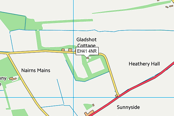 EH41 4NR map - OS VectorMap District (Ordnance Survey)