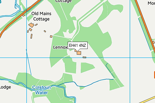 EH41 4NZ map - OS VectorMap District (Ordnance Survey)
