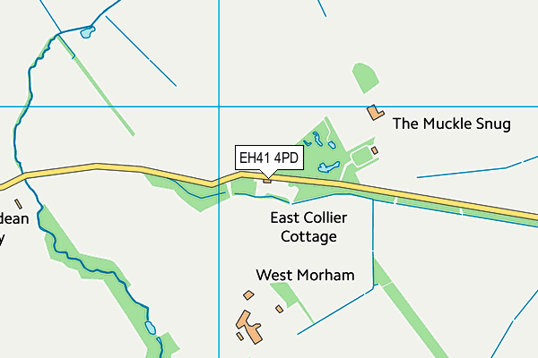 EH41 4PD map - OS VectorMap District (Ordnance Survey)