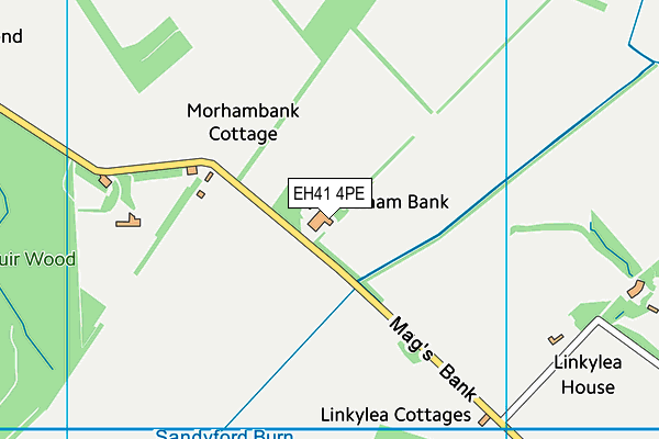 EH41 4PE map - OS VectorMap District (Ordnance Survey)