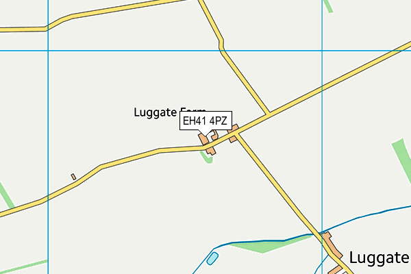 EH41 4PZ map - OS VectorMap District (Ordnance Survey)