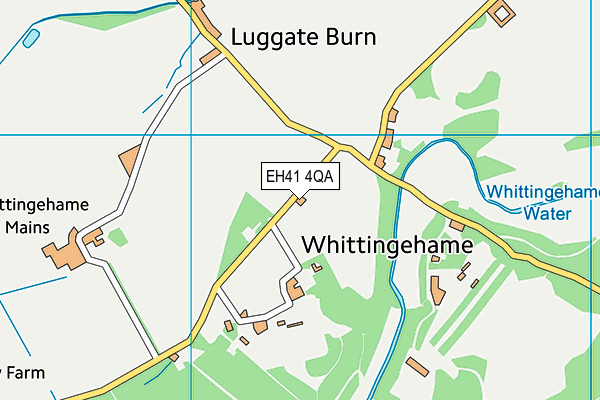 EH41 4QA map - OS VectorMap District (Ordnance Survey)