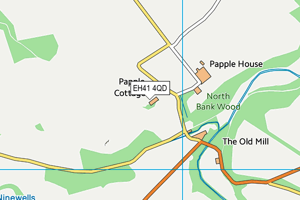 EH41 4QD map - OS VectorMap District (Ordnance Survey)