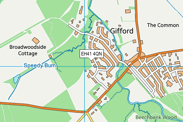 EH41 4QN map - OS VectorMap District (Ordnance Survey)