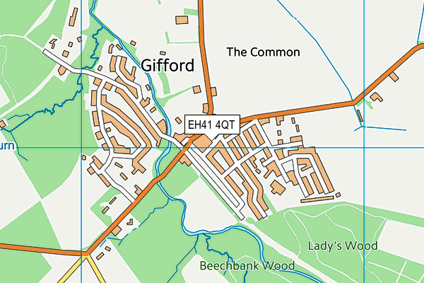 EH41 4QT map - OS VectorMap District (Ordnance Survey)