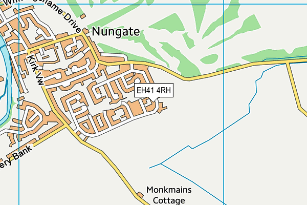 EH41 4RH map - OS VectorMap District (Ordnance Survey)