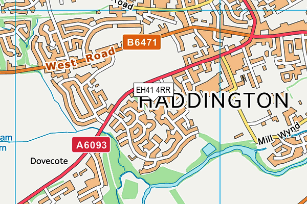 EH41 4RR map - OS VectorMap District (Ordnance Survey)