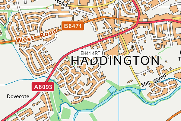 EH41 4RT map - OS VectorMap District (Ordnance Survey)
