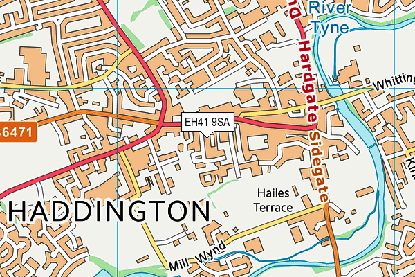 EH41 9SA map - OS VectorMap District (Ordnance Survey)