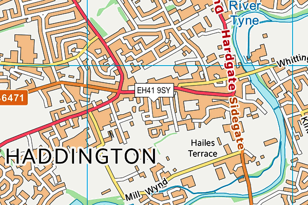 EH41 9SY map - OS VectorMap District (Ordnance Survey)
